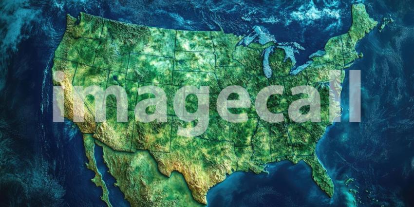 Weather Map of the United States: A mesmerizing visual representation of weather patterns across the nation, showcasing a dynamic interplay of colors and textures