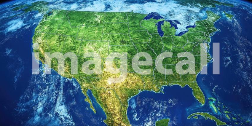 Weather Map of the United States: A mesmerizing visual representation of weather patterns across the nation, showcasing a dynamic interplay of colors and textures