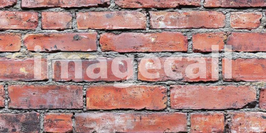 Time-worn Beauty: A weathered brick wall, a testament to time's passage, revealing a tapestry of textures and colors