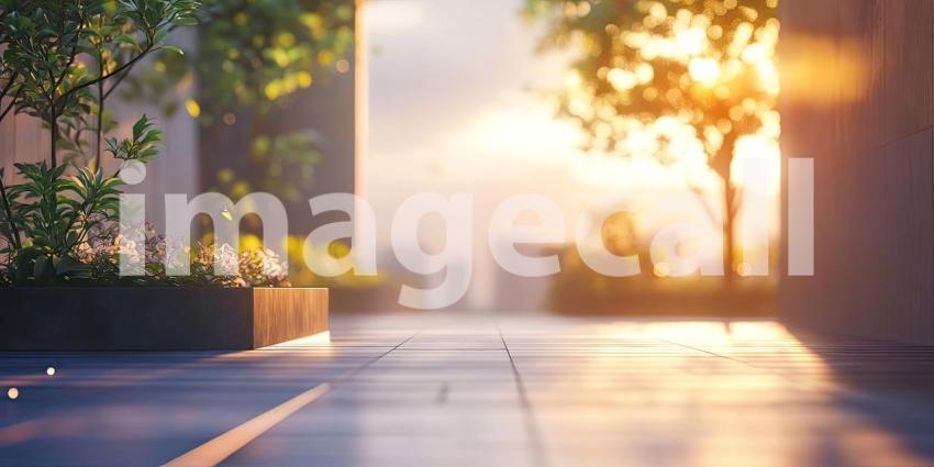 Autumnal Tranquility: A cozy lounge chair beckons on a sun-drenched patio, overlooking a breathtaking vista of autumn foliage