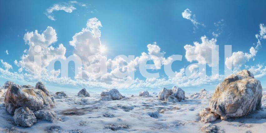 A Peak Above the Clouds: A majestic snow-capped mountain pierces through a sea of clouds, reaching for the sun in a breathtaking display of natural grandeur