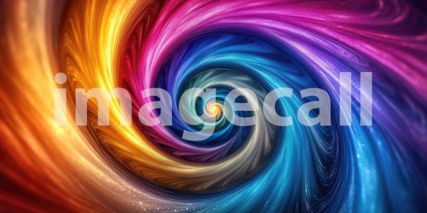 Cosmic Kaleidoscope: A Hypnotic Spiral of Colors, Drawing the Eye into a Vortex of Radiant Hues