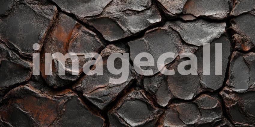 A Tapestry of Darkness: A close-up of raw, unpolished charcoal, revealing a mesmerizing interplay of textures and shades of black