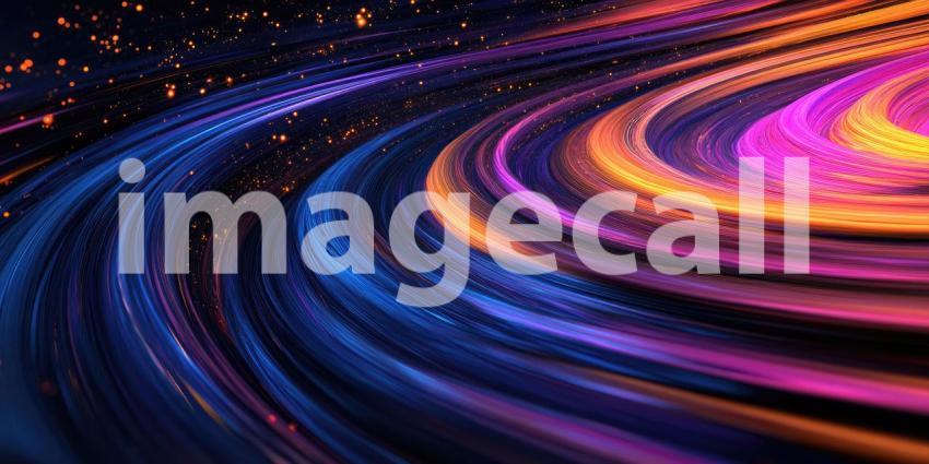 A Tapestry of Light: A mesmerizing dance of neon lights traces vibrant arcs across a dark canvas, evoking a sense of speed, energy, and the boundless possibilities of the digital realm