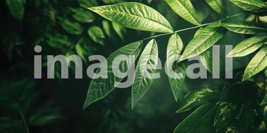 A Tropical Dreamscape: A vibrant explosion of colors, as tropical leaves are bathed in a kaleidoscope of light, creating a surreal and captivating scene