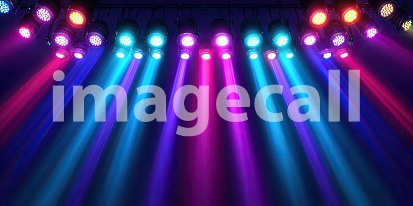 A Spectrum of Light: A mesmerizing display of colorful LED lights, forming a swirling cascade of hues that evokes a sense of wonder and excitement