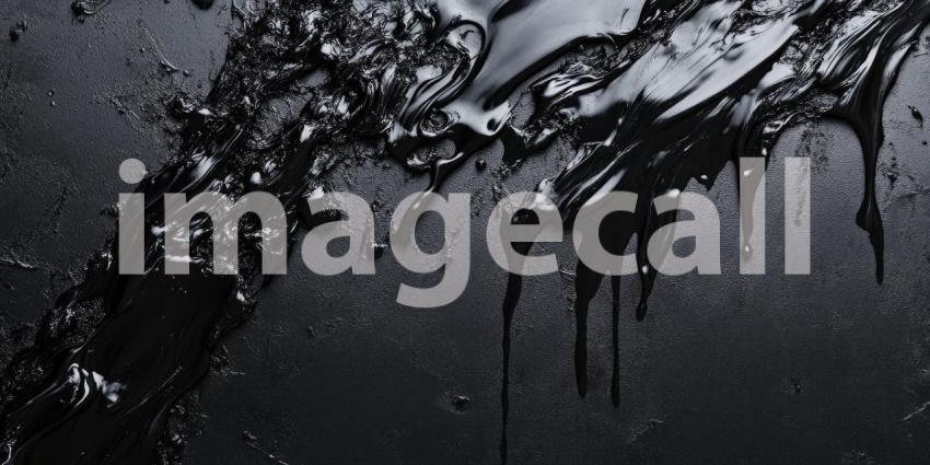 Fluid Dynamics: A mesmerizing abstract composition of swirling black liquid, evoking a sense of fluidity, movement, and the interplay of light and shadow