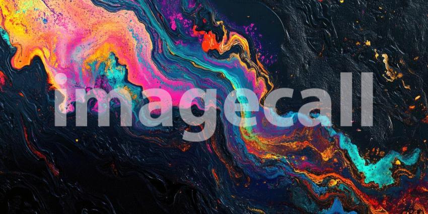 A Cosmic Tapestry: A mesmerizing swirl of colors, reminiscent of a celestial nebula or a field of wildflowers at sunrise, evokes a sense of wonder and enchantment