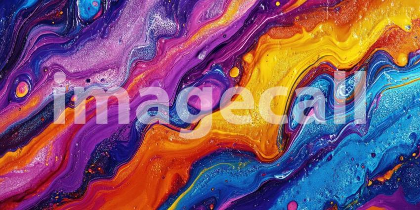 A Cosmic Tapestry: A mesmerizing swirl of colors, reminiscent of a celestial nebula or a field of wildflowers at sunrise, evokes a sense of wonder and enchantment