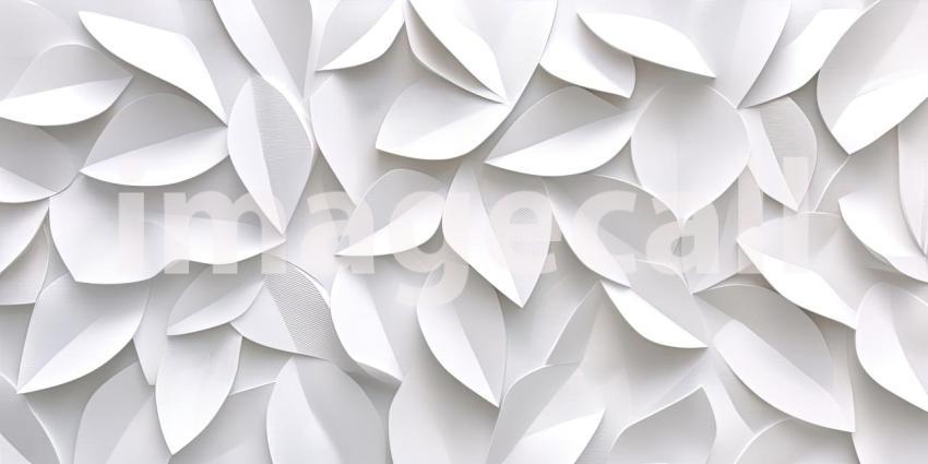 A Tapestry of Leaves: A mesmerizing arrangement of delicate, white leaves, creating a captivating textural pattern that evokes a sense of serenity and elegance