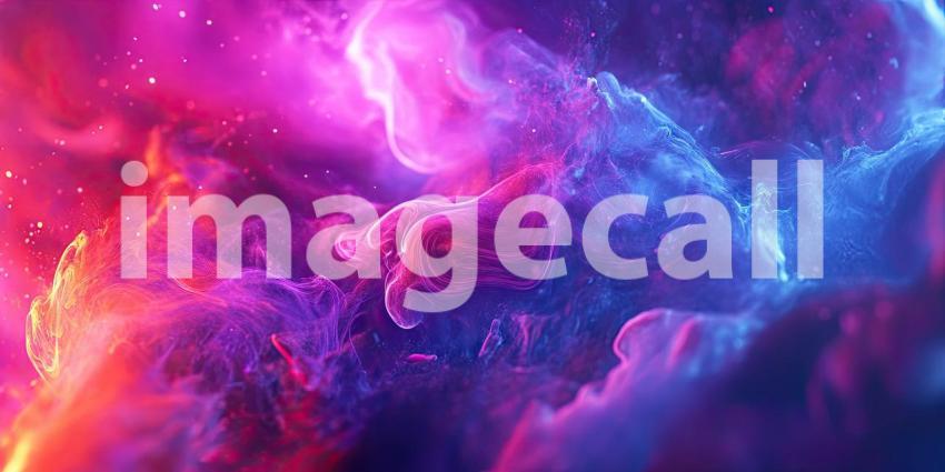 Cosmic Dance: A Kaleidoscope of Colors and Textures in a Surreal Abstract Art Piece