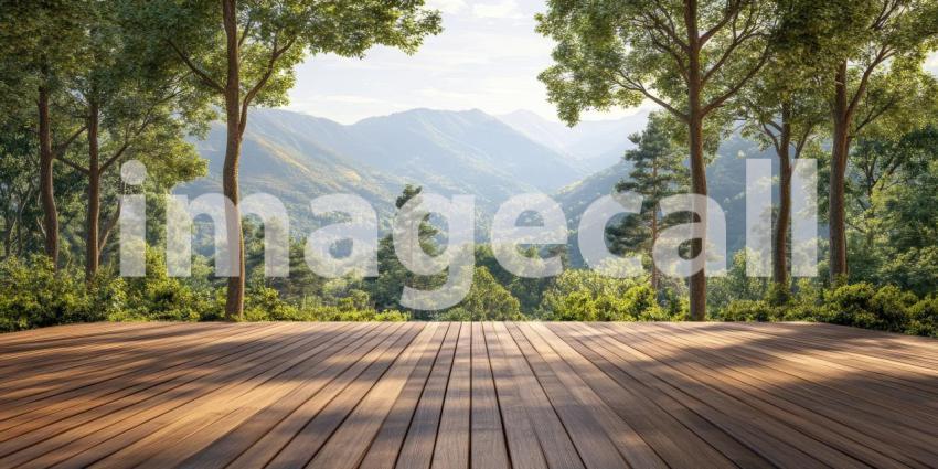 Serene Mountaintop Retreat: A Breathtaking View of Nature's Majesty