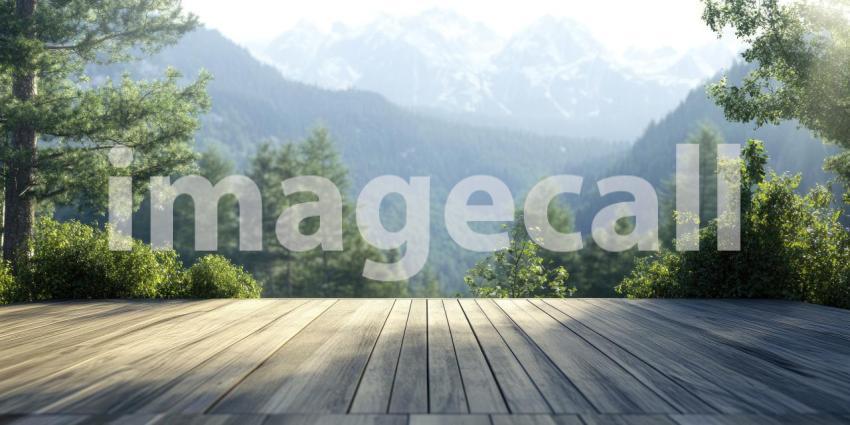 Serene Mountaintop Retreat: A Breathtaking View of Nature's Majesty