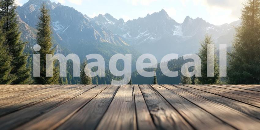 Serene Mountaintop Retreat: A Breathtaking View of Nature's Majesty