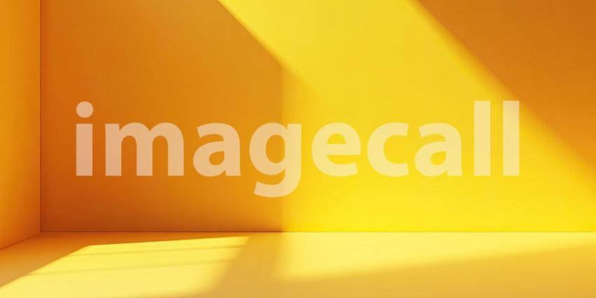 Sunlight Dappling a Vibrant Yellow Room