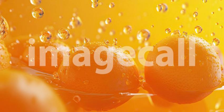 Splash of Citrus: Fresh Oranges and Juicy Splatters