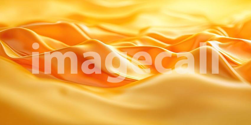Fluid Gold: A Dynamic Abstract of Wavy Yellow Forms