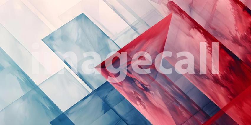 Kaleidoscope of Crystals: A Vibrant Abstract of Interlocking Prisms