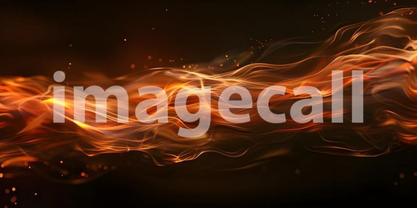 Fiery Dance: A Dynamic Abstract of Fire and Smoke