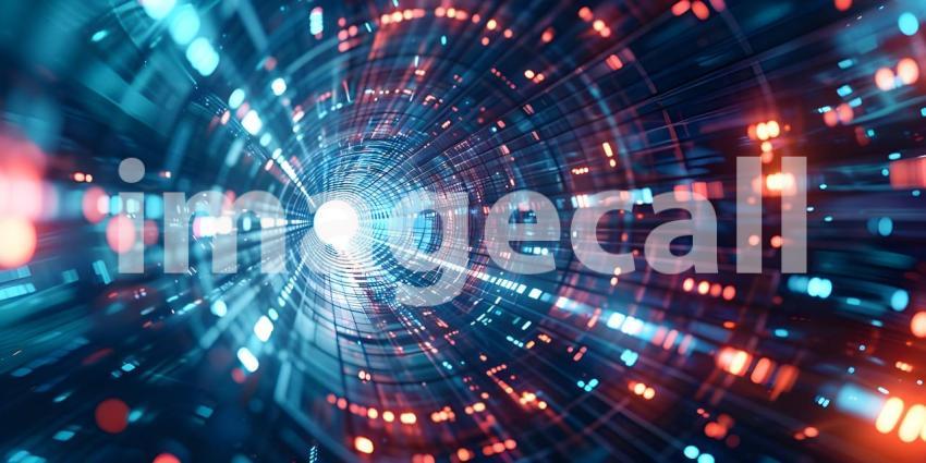 Into the Digital Vortex: A Journey Through a Cybernetic Landscape