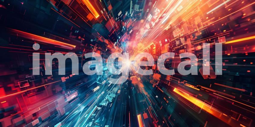 Into the Digital Vortex: A Journey Through a Cybernetic Landscape