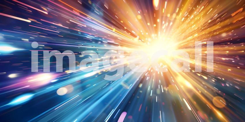 Radiant Celestial Burst: A Symphony of Light and Color