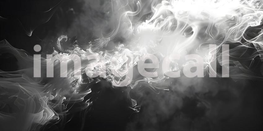 Abstract Smoke Swirls: A Study in Contrast and Movement