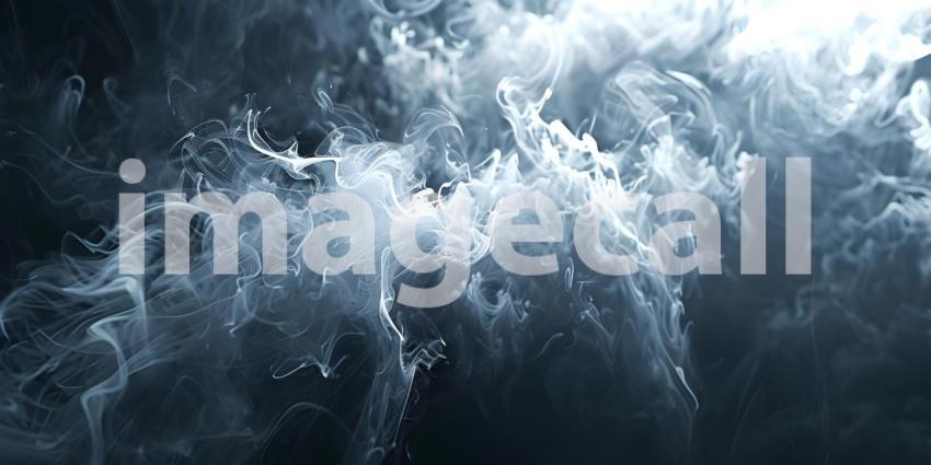 Abstract Smoke Swirls: A Study in Contrast and Movement