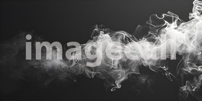 Abstract Smoke Swirls: A Study in Contrast and Movement
