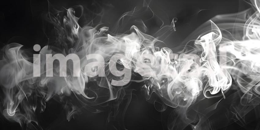 Abstract Smoke Swirls: A Study in Contrast and Movement