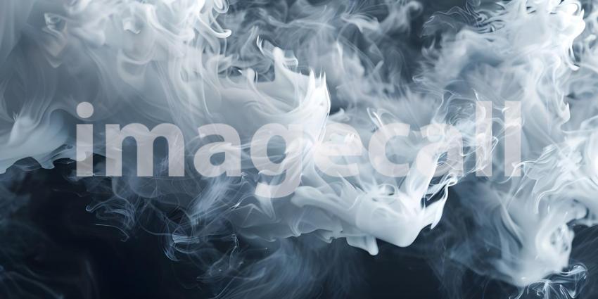 Abstract Smoke Swirls: A Study in Contrast and Movement
