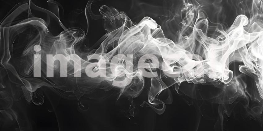 Abstract Smoke Swirls: A Study in Contrast and Movement