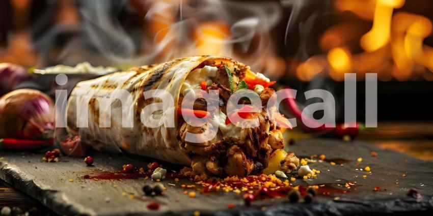 Flamboyant Burrito: A Fiery Feast of Flavor and Texture