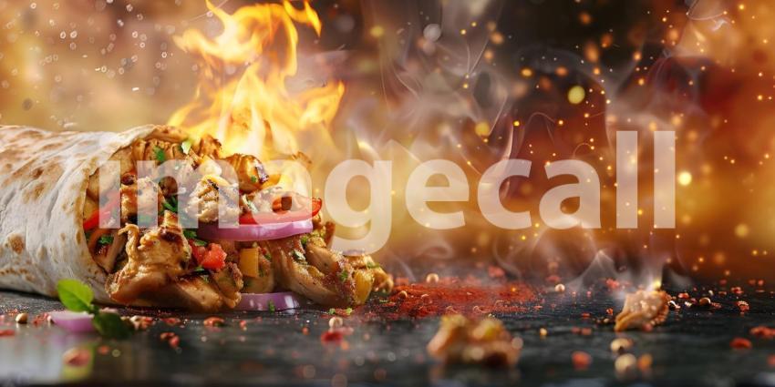 Flamboyant Burrito: A Fiery Feast of Flavor and Texture