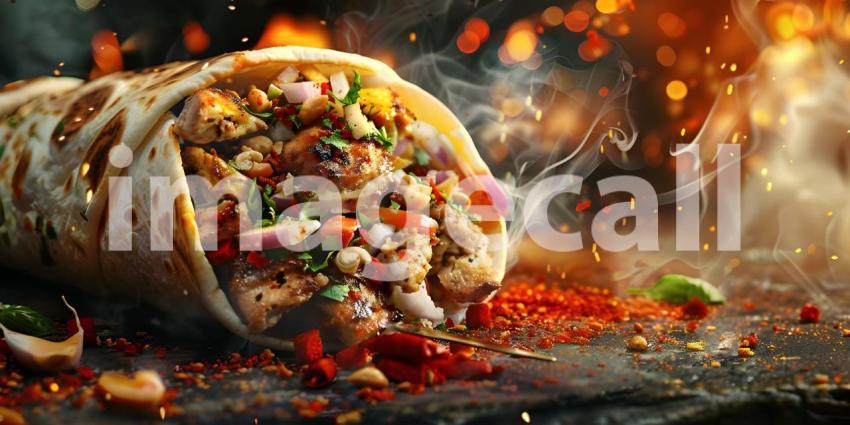 Flamboyant Burrito: A Fiery Feast of Flavor and Texture