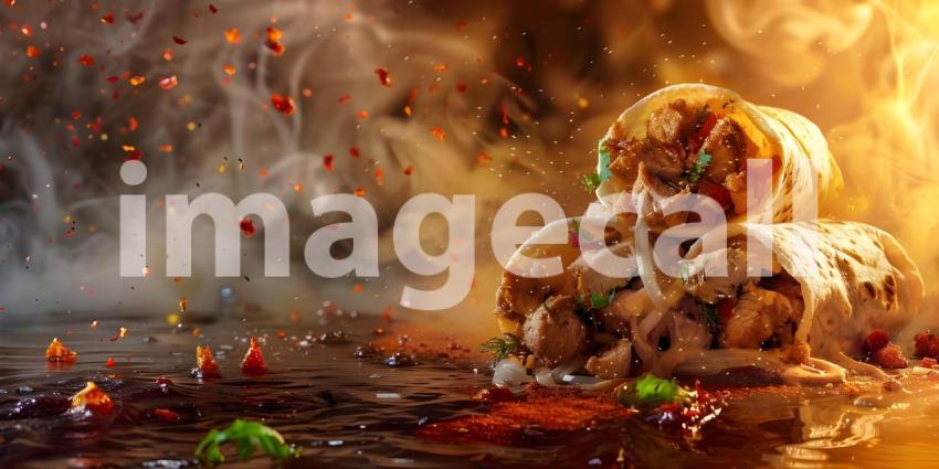 Flamboyant Burrito: A Fiery Feast of Flavor and Texture