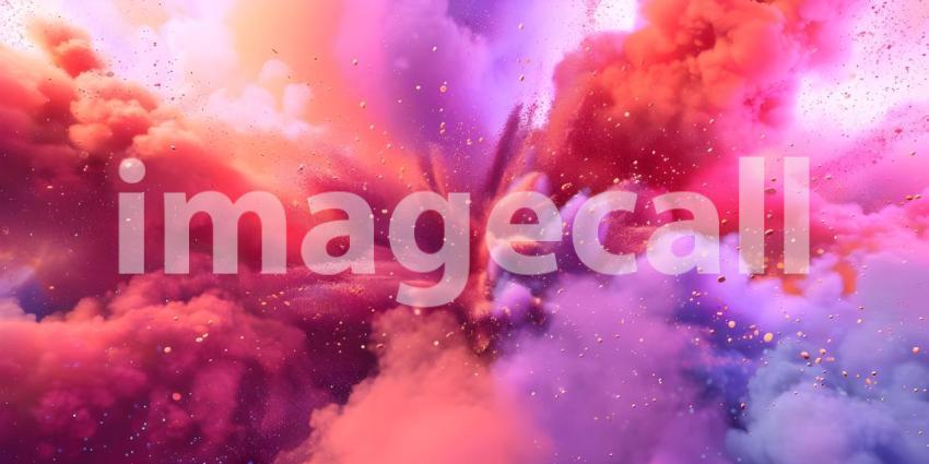 Cosmic Color Explosion: A Burst of Vibrant Hues Against a Dark Background