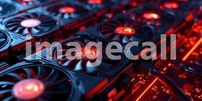 The Engine of Innovation: A Close-Up of a High-Performance GPU Mining Rig