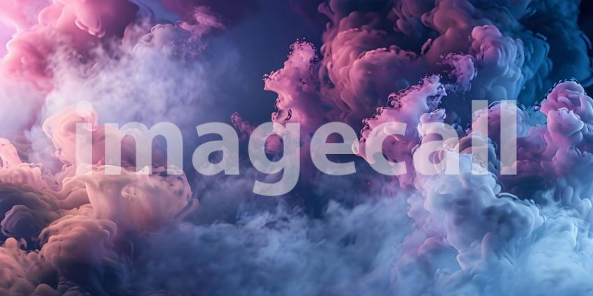 Ethereal Ink Dance: A Whirlwind of Red, Blue, and White Hues