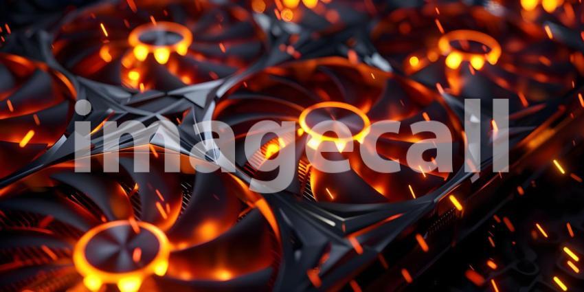 The Engine of Innovation: A Close-Up of a High-Performance GPU Mining Rig