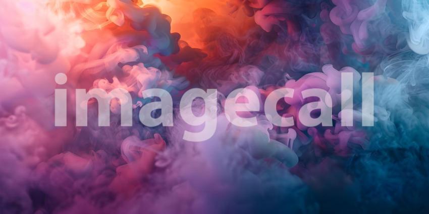 Ethereal Ink Dance: A Whirlwind of Red, Blue, and White Hues