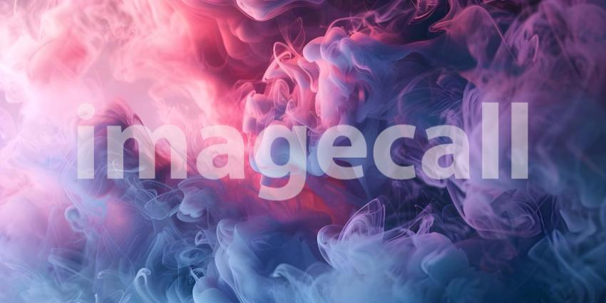 Ethereal Ink Dance: A Whirlwind of Red, Blue, and White Hues