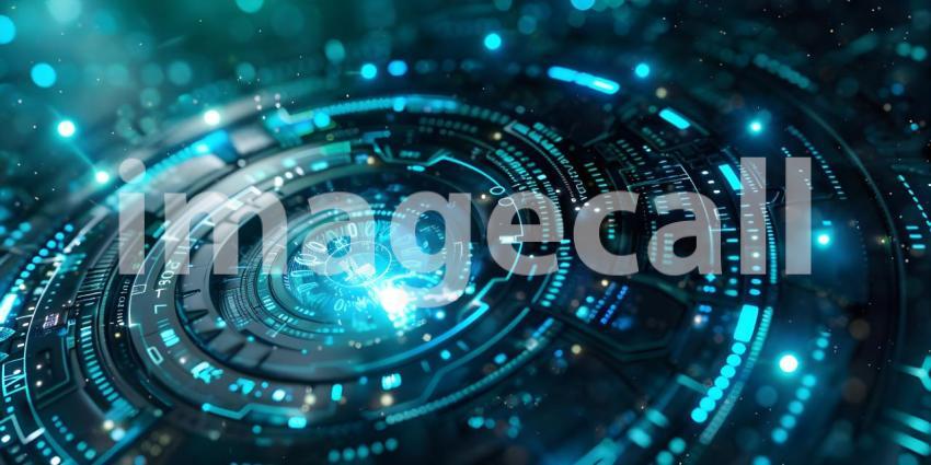 Digital Fortress: A Cyber Security Concept with a Padlock Symbol on a Circuit Board