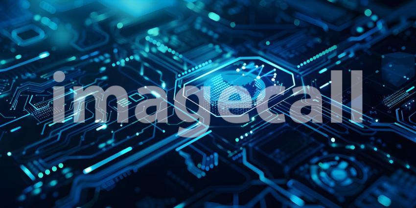 Digital Fortress: A Cyber Security Concept with a Padlock Symbol on a Circuit Board