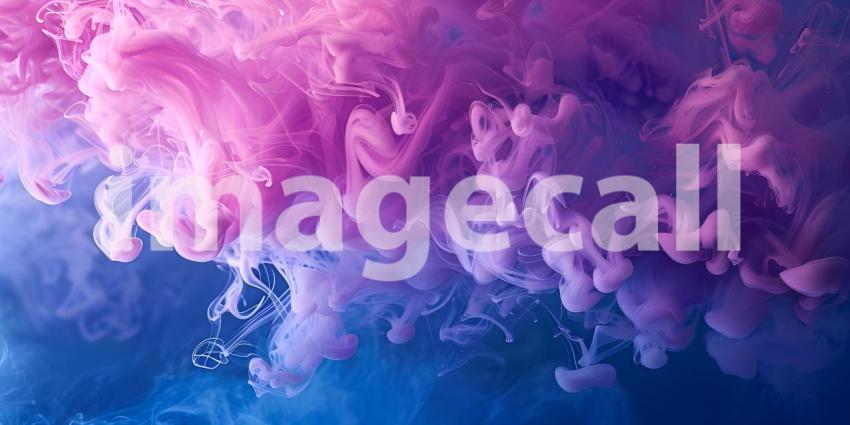 Ethereal Ink Dance: A Whirlwind of Red, Blue, and White Hues