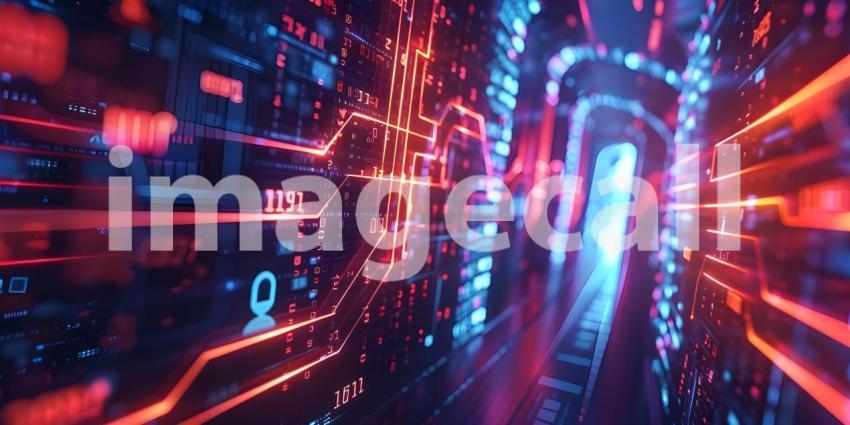 Digital Fortress: A Cyber Security Concept with a Padlock Symbol on a Circuit Board