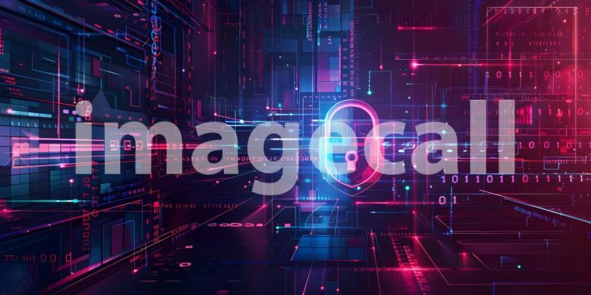 Digital Fortress: A Cyber Security Concept with a Padlock Symbol on a Circuit Board