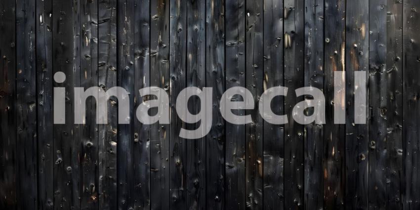 Charred Wood Wall: A Rustic and Textured Background in Shades of Black and Brown
