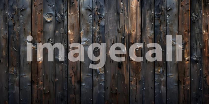 Charred Wood Wall: A Rustic and Textured Background in Shades of Black and Brown