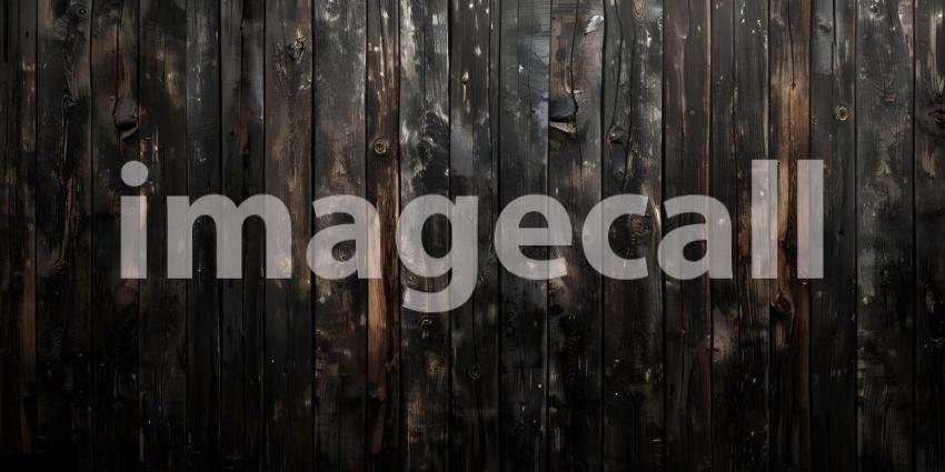 Charred Wood Wall: A Rustic and Textured Background in Shades of Black and Brown